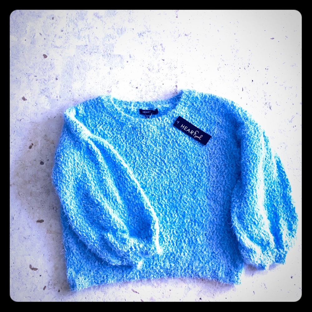 Heart Soul Chic Blue Sweater